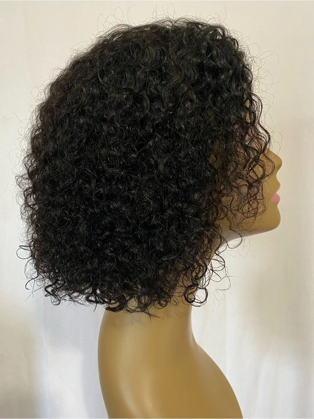 Curly Bob Wig Human Hair 4x4 HD Lace Closure Deep Wave Glueless Wear&Go 3D Cap